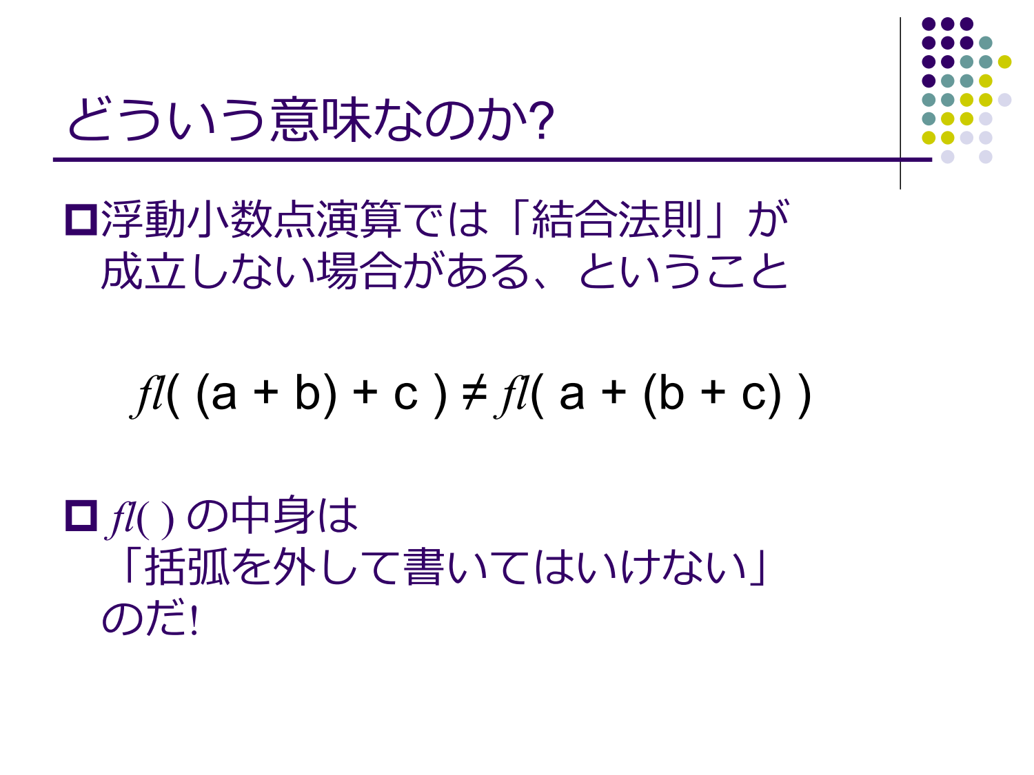 浮動小数点演算の無誤差変換と高精度計算 page 6