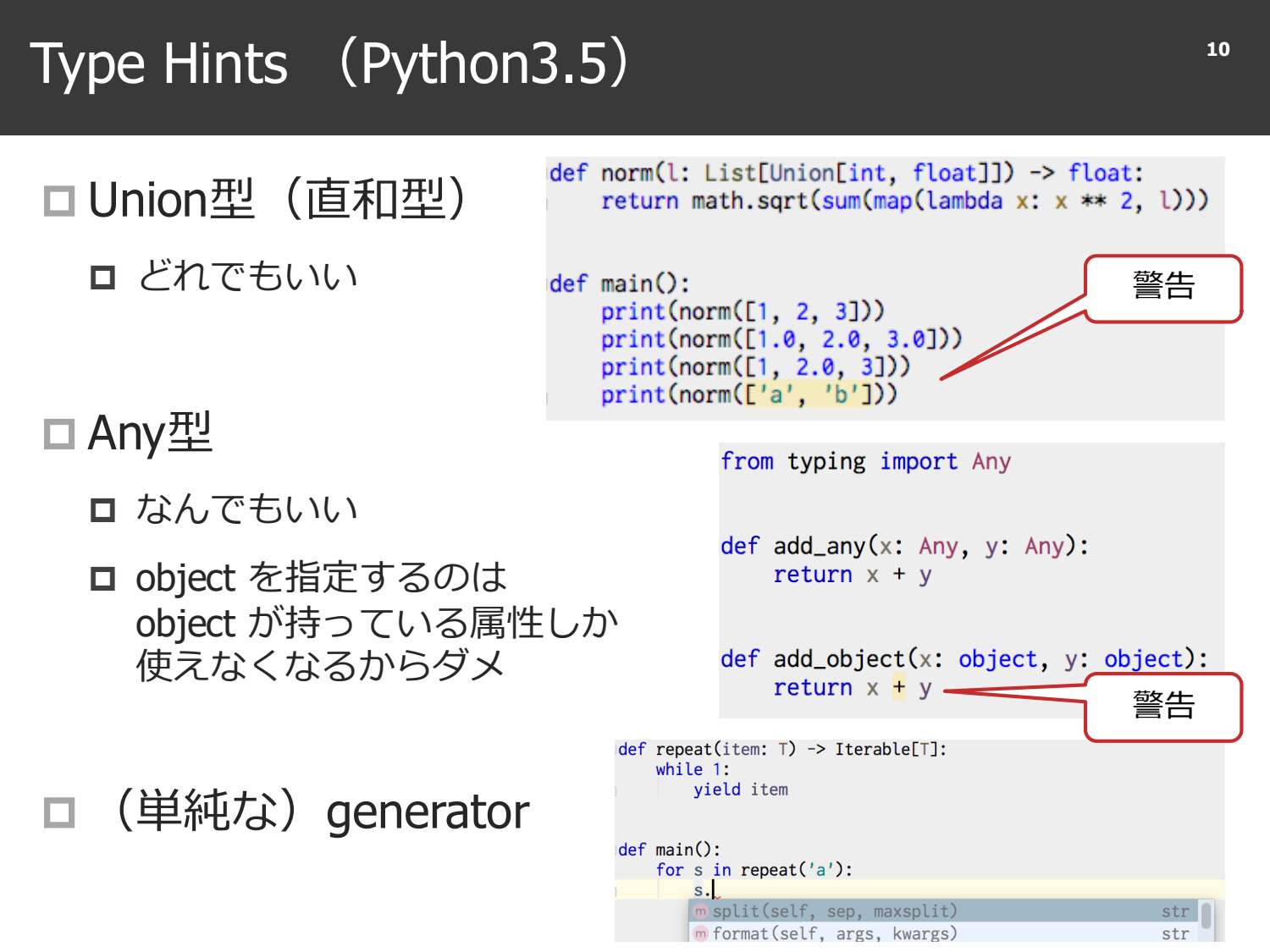 Python Type Annotation page 11